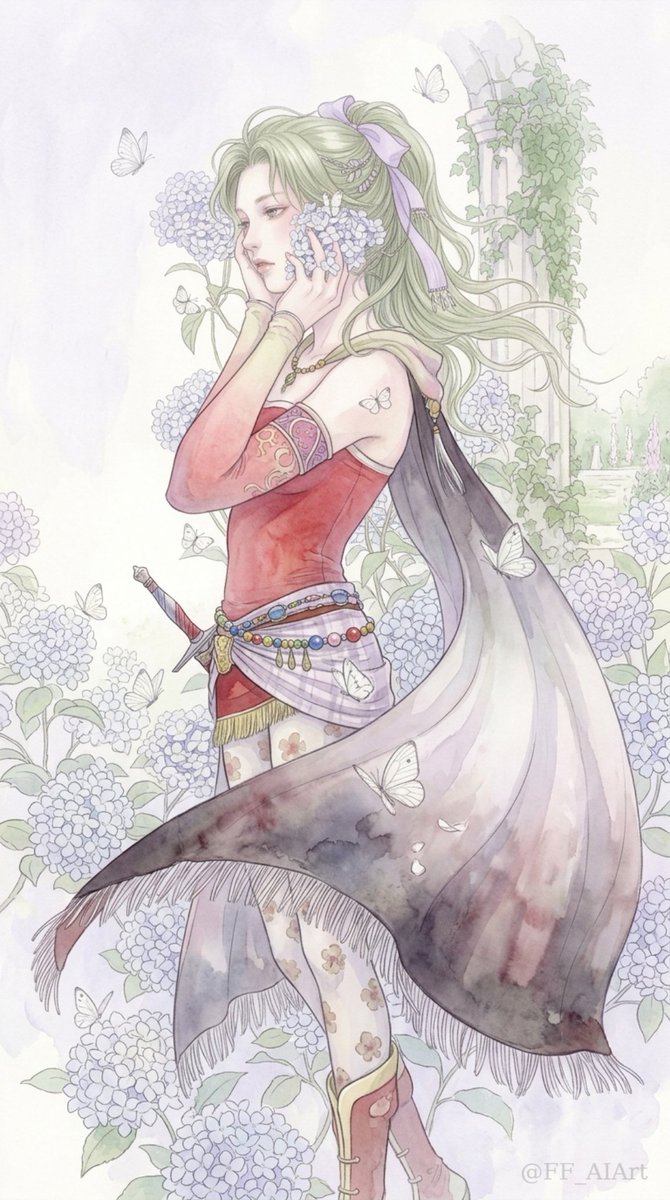 FF_AIArt's tweet photo. Soft Terra. 

#FFVI #FF6 #TerraBranford https://t.co/UpfIy5Jrjv