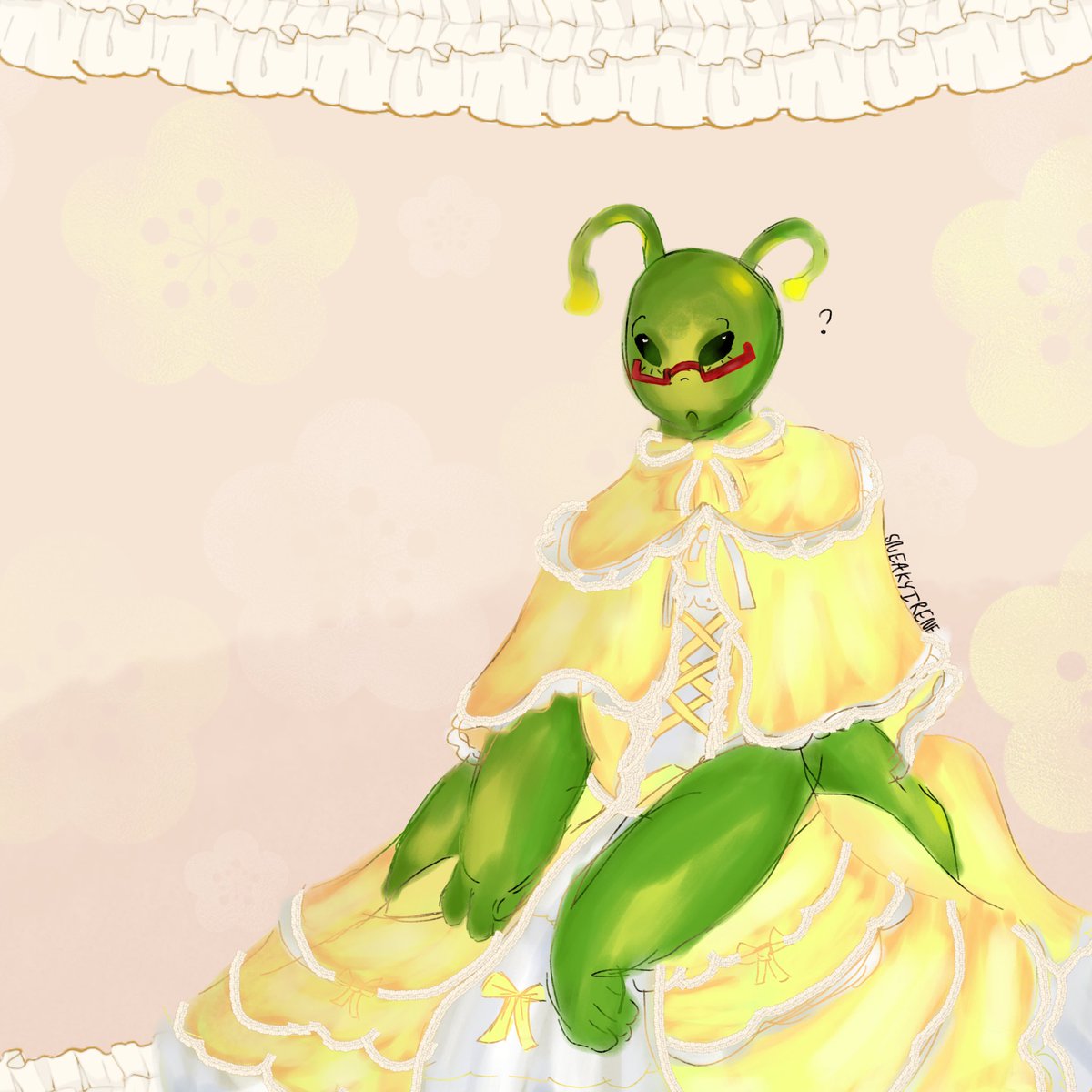 SneakyIrene's tweet photo. Why do people hate this guy
Anyways #martianfriend in Lolita fashion

#factattackadventures #faa #art https://t.co/uVhJlkoitW
