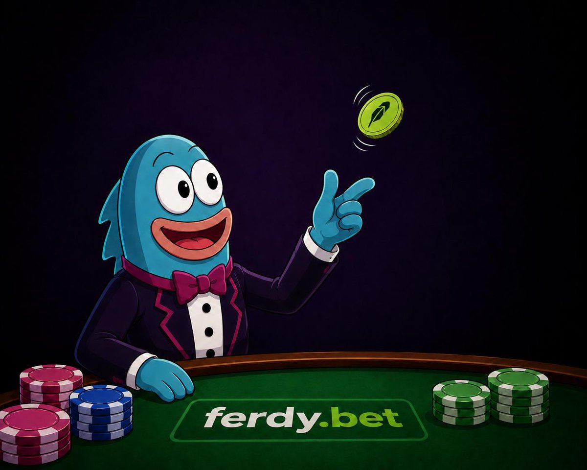 ferdybet's tweet photo. Faster chain. Faster bets.

@ferdybet on Robinhood Chain.

Less waiting around. More betting. 🎰

#betmore https://t.co/RFoQdOuX9Y