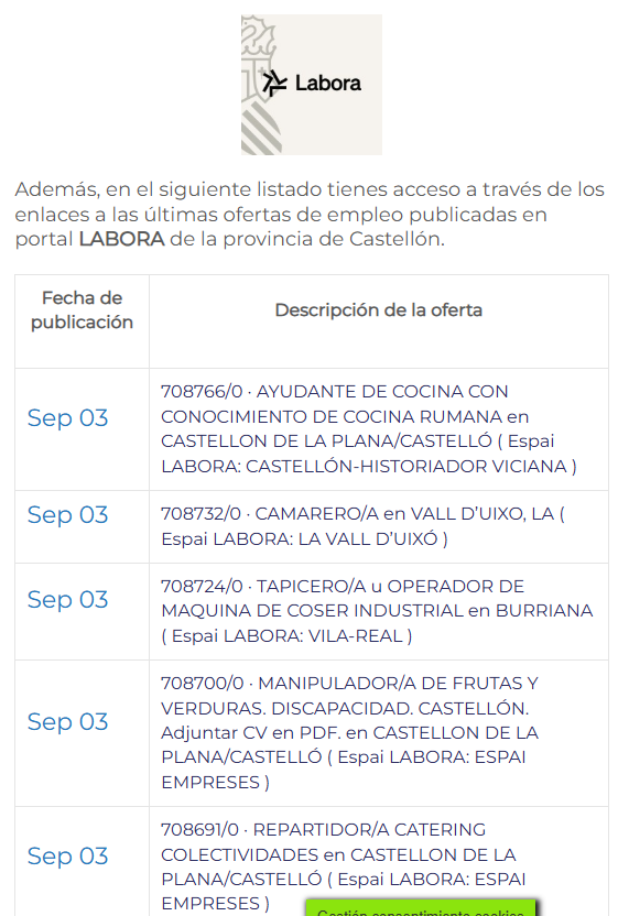Asopar_CS's tweet photo. 🏬 03/09/2026 👩‍🦳🖱 Pulsa aquí ↘️ https://t.co/QqrUela1sj 👩‍🦳¡Descubre nuevas #ofertasdeempleo📜 de #Labora en #Castellón 🧑📲 junto con otras novedades, en el portal📲#APdCS! https://t.co/Xq5Scdi1H0