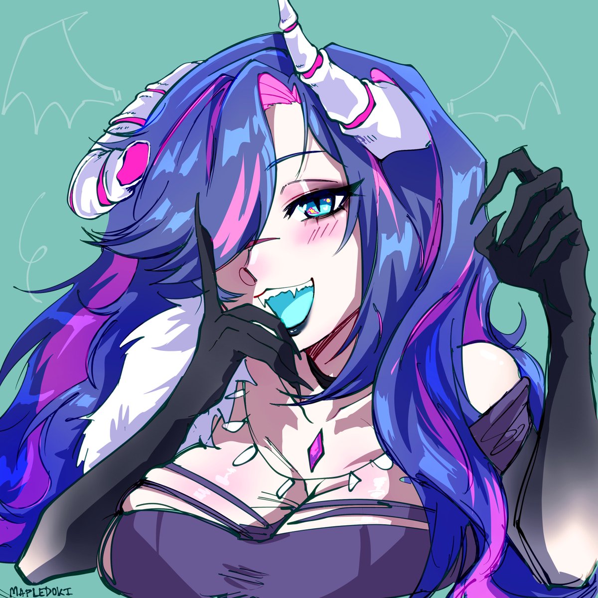 mapledoki's tweet photo. i met members from the ava worshiping tribe at an anyc after party a while back and joined the cult :3 #AVAHAWT https://t.co/et5GSE9r7i