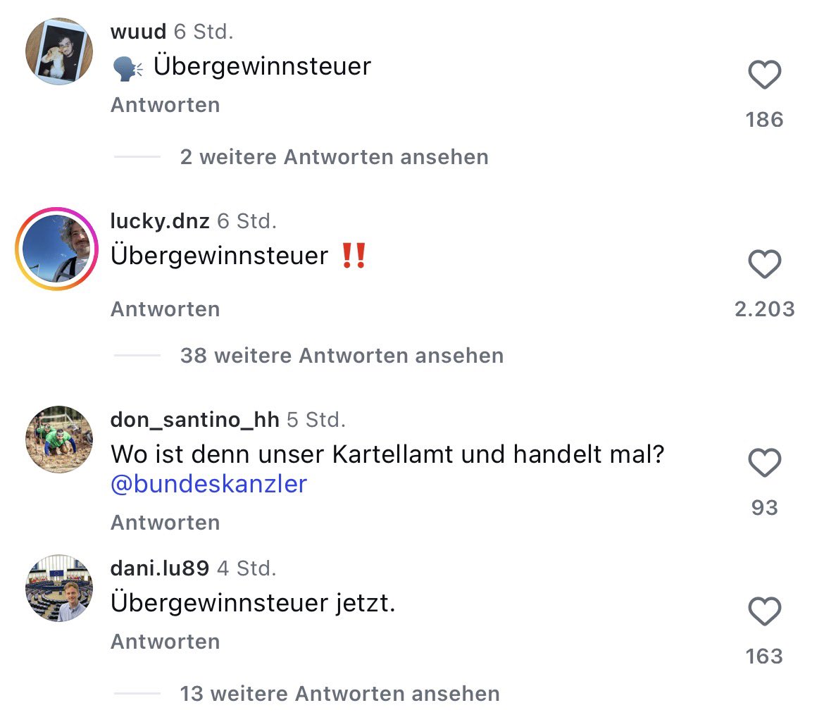 sparbuchfeinde's tweet photo. Deutsche wählen Parteien, die Sprit unmenschlich hoch besteuern und schreien „Übergewinnsteuer“ wenn alles unbezahlbar wird. https://t.co/JD9FBLKQNj