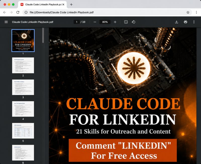 Lucy_Hall190's tweet photo. R.I.P the blank page. You don't need to write every post and every DM from scratch anymore.

21 Claude Code skills can run your whole LinkedIn week for you.

Like this post + comment "LINKEDIN" and I'll DM you the blueprint for FREE

(Must follow to receive the DM.) https://t.co/VR9UgXKTLL