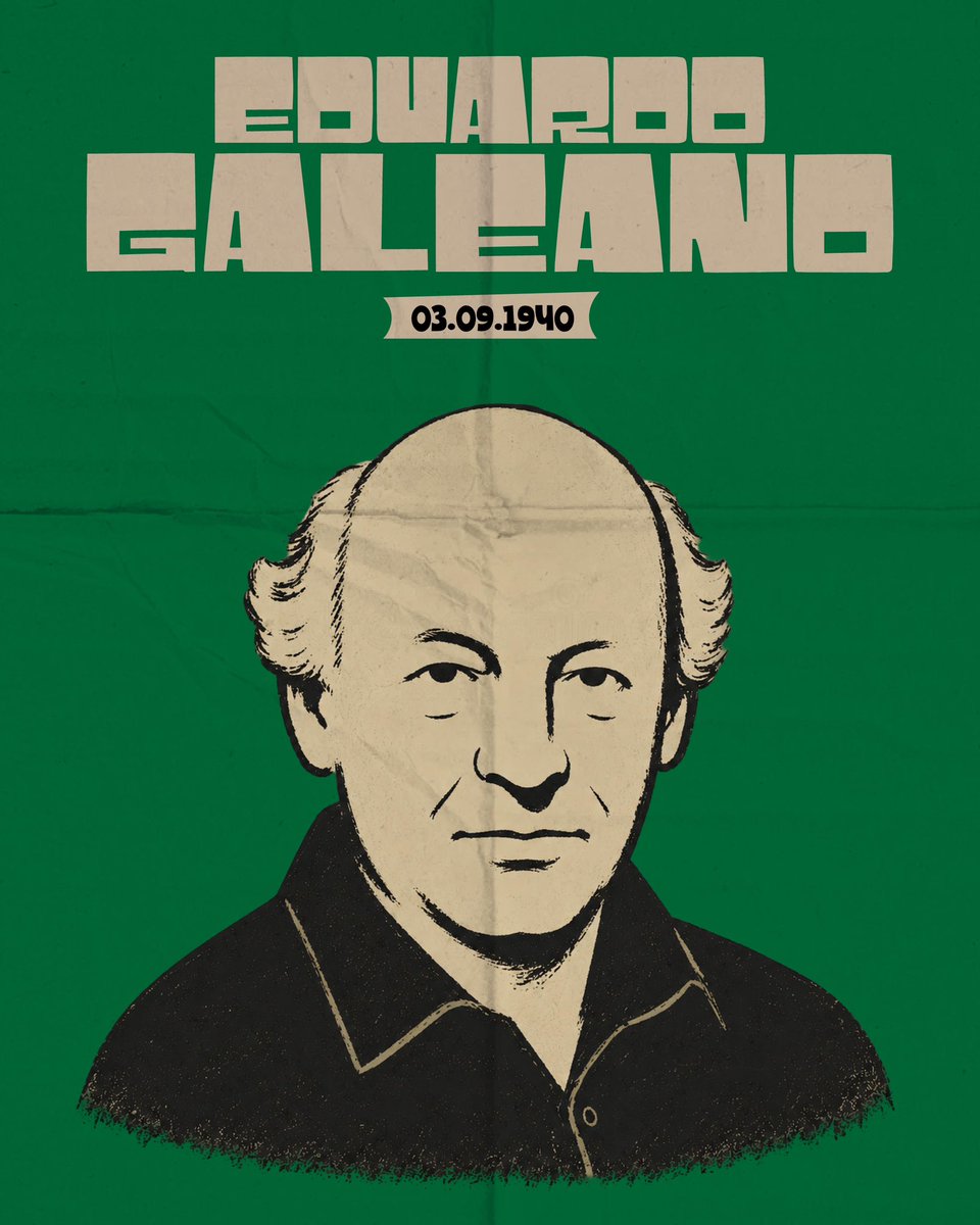 Socialistas90's tweet photo. 🗓️ EDUARDO GALEANO · 86 AÑOS DE SU NACIMIENTO

Un día como hoy, en 1940, nacía en Montevideo Eduardo Galeano. El cronista de los de abajo, el que le puso palabras a la historia de nuestra América.

Galeano se formó en el Partido Socialista. De adolescente publicaba sus caricaturas políticas en El Sol, el semanario del Partido, firmando como “Gius”. Integró el Comité Ejecutivo Nacional y se forjó en las conversaciones con Vivian Trías.

Quizás algo de aquellas charlas late en “Las venas abiertas de América Latina”, donde Galeano contó como nadie el saqueo de nuestros pueblos.