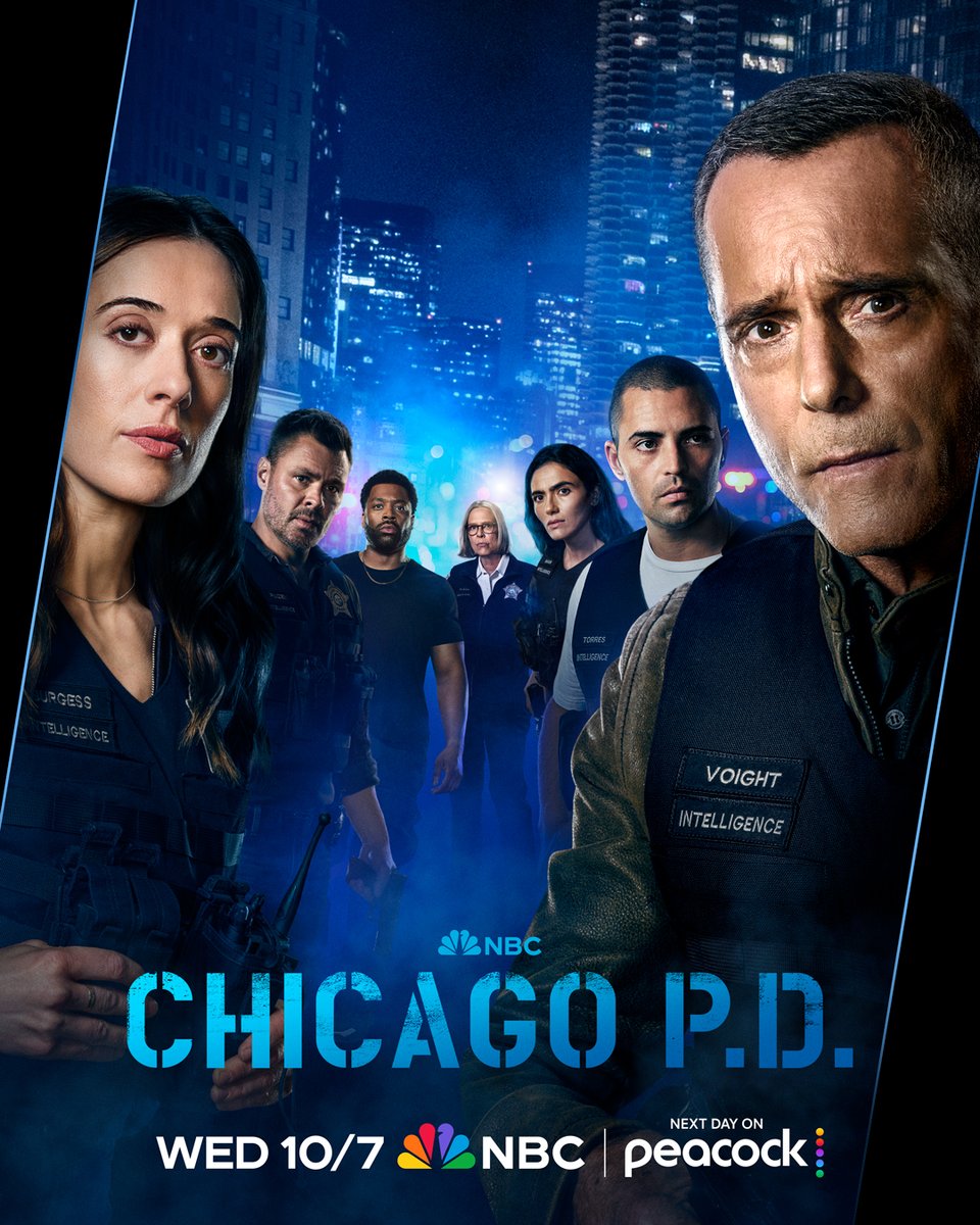 NBCOneChicago's tweet photo. The heroes of Chicago return. One Chicago premieres October 7 on @NBC and next day on Peacock https://t.co/HYg17LJVbc