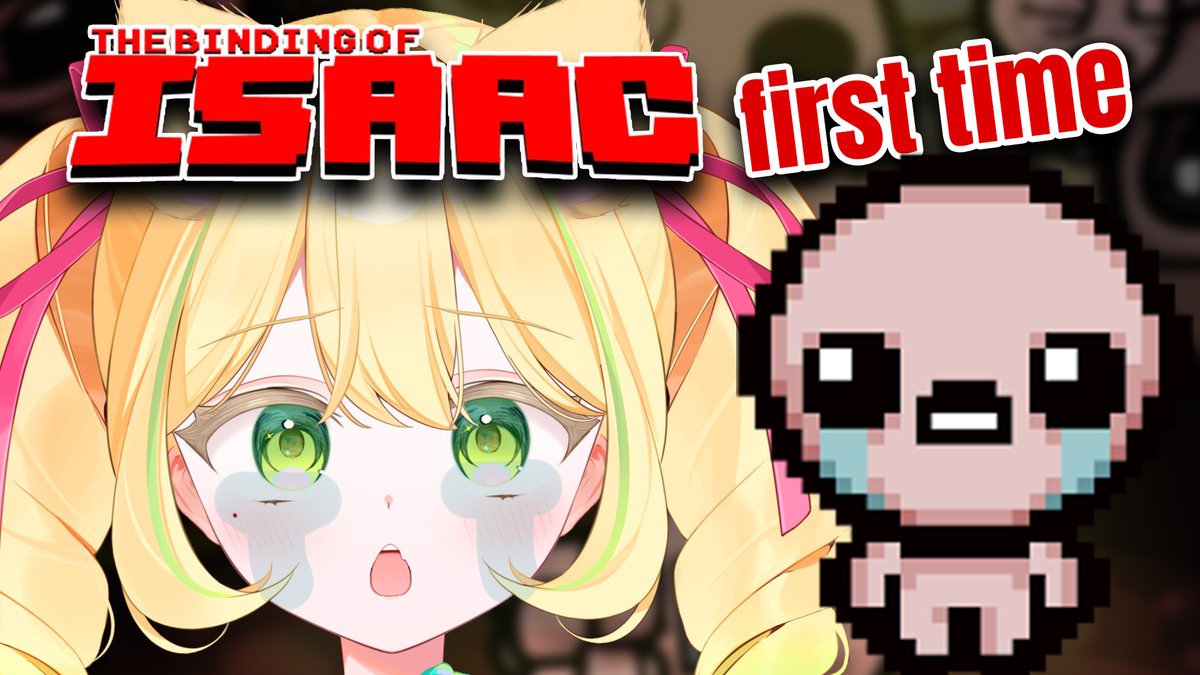 fuzukimiki's tweet photo. taking a little break from some work i'm doing to try out this silly game tonite 🤓✨✨
why this lil dude cryin' 
DA FUZUGI MIGI PLAYS BINDING OF ISAAC‼️

https://t.co/R4YJ0rKs30 https://t.co/nxPAftMcRa
