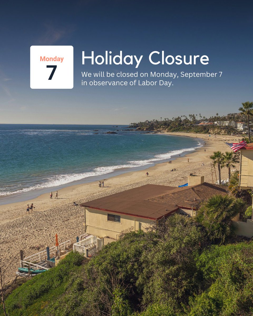 NorthIslandCU's tweet photo. Reminder: We will be closed on Monday, September 7 in observance of Labor Day. For your convenience, Digital, Mobile and Telephone Banking, along with our ATMs, remain available 24/7. Have a great holiday weekend! https://t.co/7iurm00xMt
