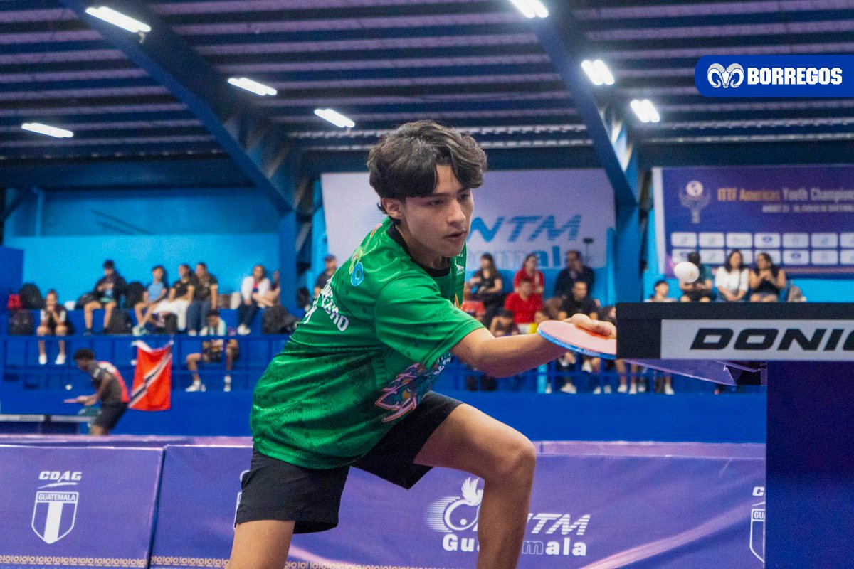 BorregosMty's tweet photo. BORREGOS EN ACCIÓN 🏓
Diego Montenegro de @PrepaTecMty participó en el Campeonato Panamericano sub19 de Tenis de mesa en la ciudad de Guatemala.🇬🇹
#BorregosMty #PrepaTec https://t.co/f2hp7DLUIZ