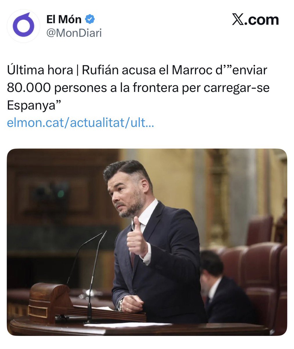 aleixclario's tweet photo. En Rufián preocupat per la unitat d’Espanya. Crec que ja no sorprèn a ningú. https://t.co/Ssb75O5ttj