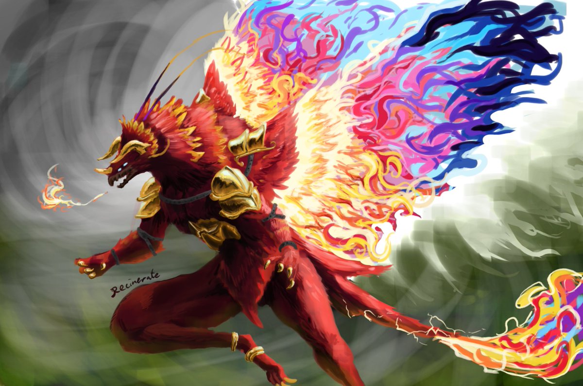 RecinerateArt's tweet photo. Yharon, Resplendent Phoenix
I saw the resprite and had to do art of this guy
he's so cool raahhh
#calamity #terraria https://t.co/vlyA7PQ6wd
