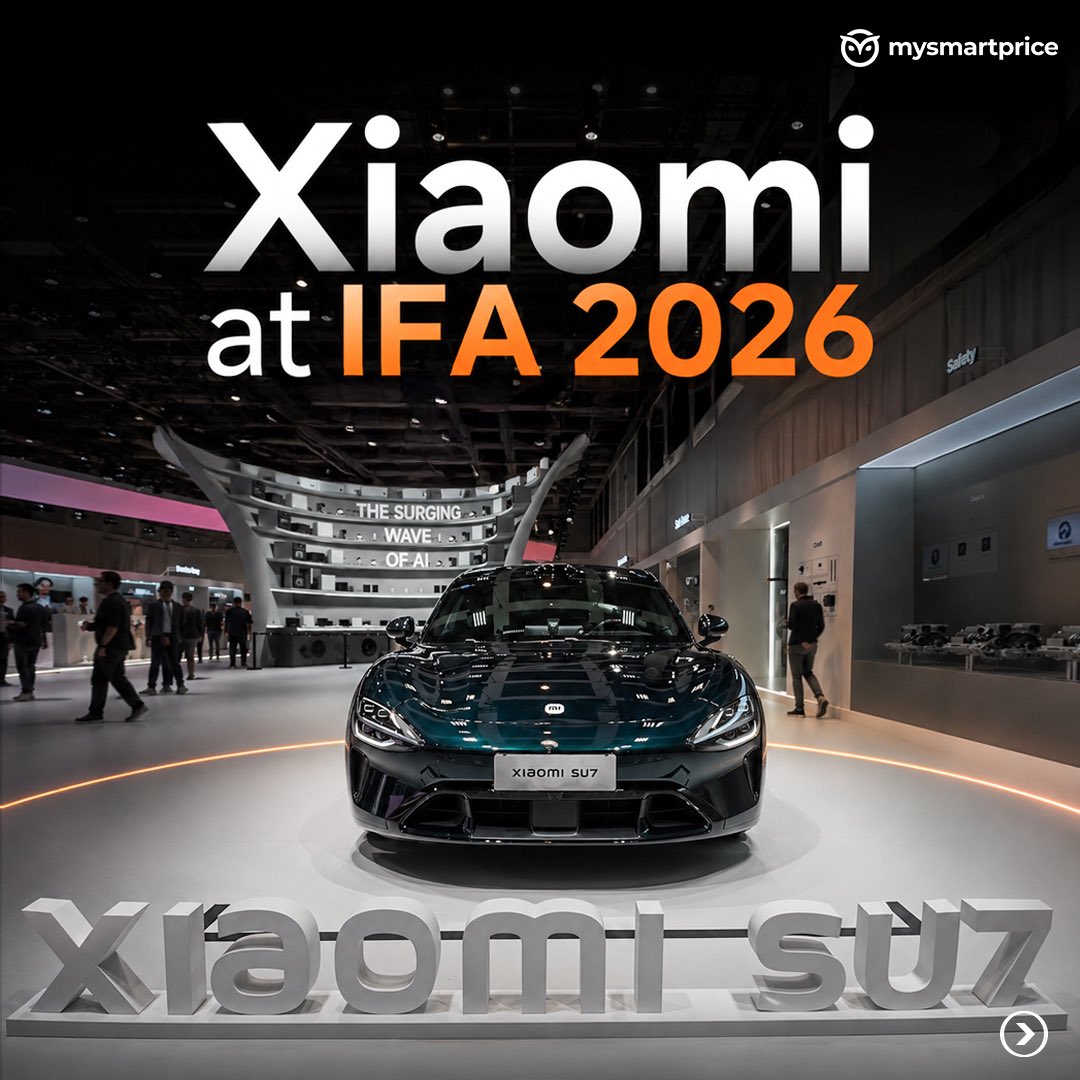 mysmartprice's tweet photo. Xiaomi takes over IFA 2026!
From smartphones and EVs to a massive lineup of smart home and Mijia products, Xiaomi showcased its vision for a connected ecosystem at IFA 2026.
#Xiaomi #XiaomiIFA2026 #IFA2026 #Mijia #XiaomiIndia #Tech #Technology #SmartHome #SmartDevices #EV #Smartphone #Gadgets #Innovation #TechNews #TechUpdate #MySmartPrice