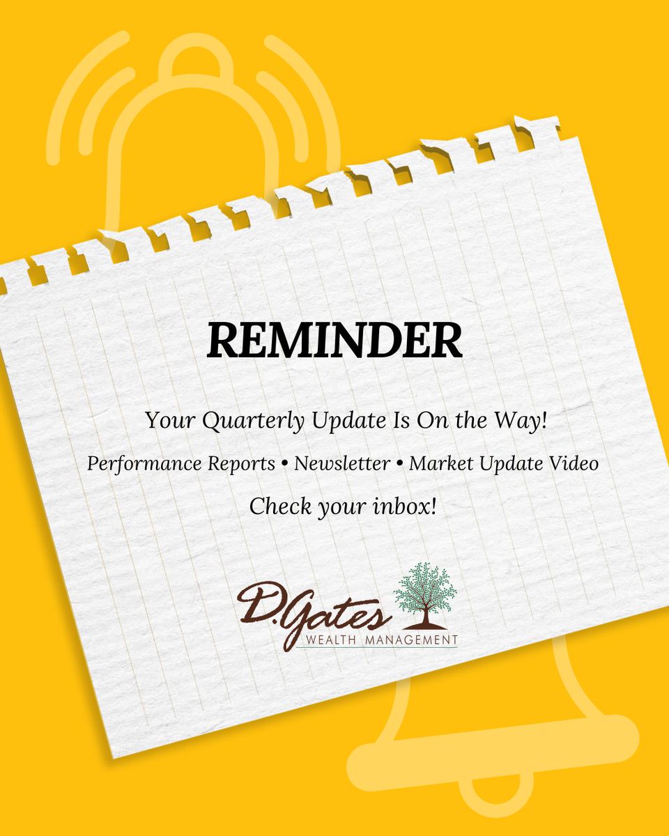 DGatesWM's tweet photo. Check your email! If you are a client check your email for our Quarterly Update. #FinancialPlanner #WealthManager #CFP #Fiduciary #CapeCoral #BabcockRanch #Naples #QuarterlyUpdate #MarketUpdate https://t.co/PpROq3M3n2