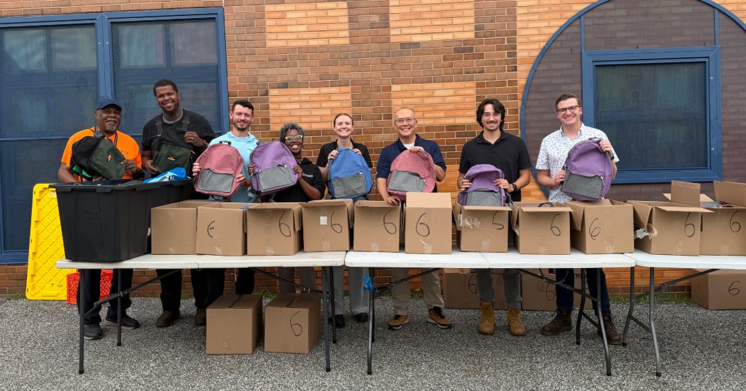 PhillyShipyard's tweet photo. Throughout August, HPSI employees and vendors helped provide 300+ backpacks filled with 2,800+ school supply items to the Penrose School community.

Thank you to everyone who supported the drive and our continued partnership with Penrose!
 
#BackToSchool #CommunityImpact https://t.co/X0XqOGXg4A