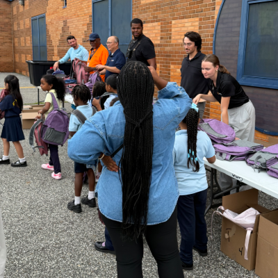 PhillyShipyard's tweet photo. Throughout August, HPSI employees and vendors helped provide 300+ backpacks filled with 2,800+ school supply items to the Penrose School community.

Thank you to everyone who supported the drive and our continued partnership with Penrose!
 
#BackToSchool #CommunityImpact https://t.co/X0XqOGXg4A