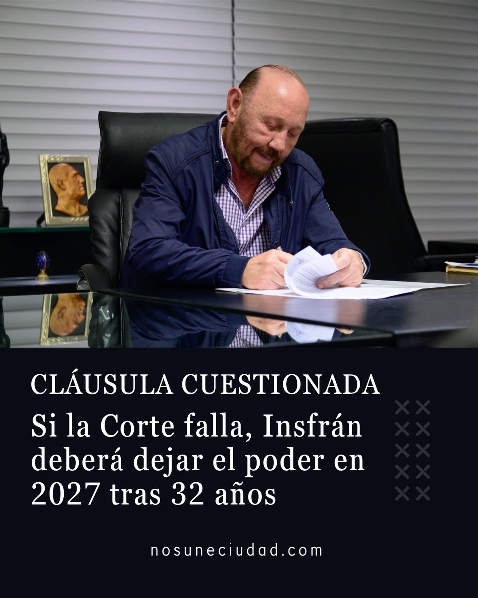 Ciudadnosune's tweet photo. Constitucionalistas impugnaron la pauta transitoria de Formosa que computa el mandato de Insfrán como inicial. Tras asumir competencia, la Corte Suprema dio sesenta días al gobierno provincial.
https://t.co/FTdXITjdqa https://t.co/GfJIGcw9iT