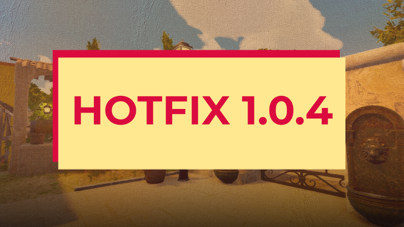 VacationCafeSim's tweet photo. 🍕 Hotfix 1.0.4 is live for #VacationCafeSimulator!
✨ Paint cafe walls, bulk-buy with Shift, "Get Unstuck" button & 6 new languages.
🐛 Fixes for mini-games, fishing, winery & graphics.
📖 Full patch notes on Steam: https://t.co/S0ovMW3p21 https://t.co/lBw94kCRjK