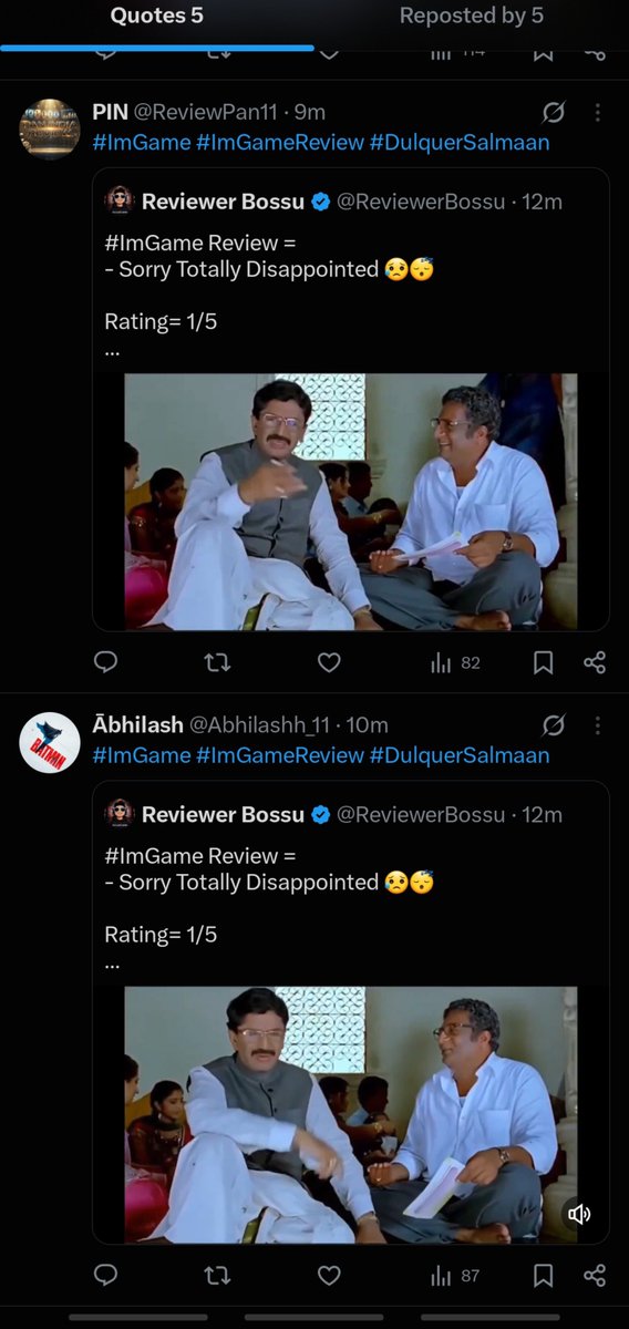 Bharathjn19's tweet photo. @ReviewerBossu All these are your fake IDs, Right?😭
Atleast change the hashtags https://t.co/86N0TjUMqw