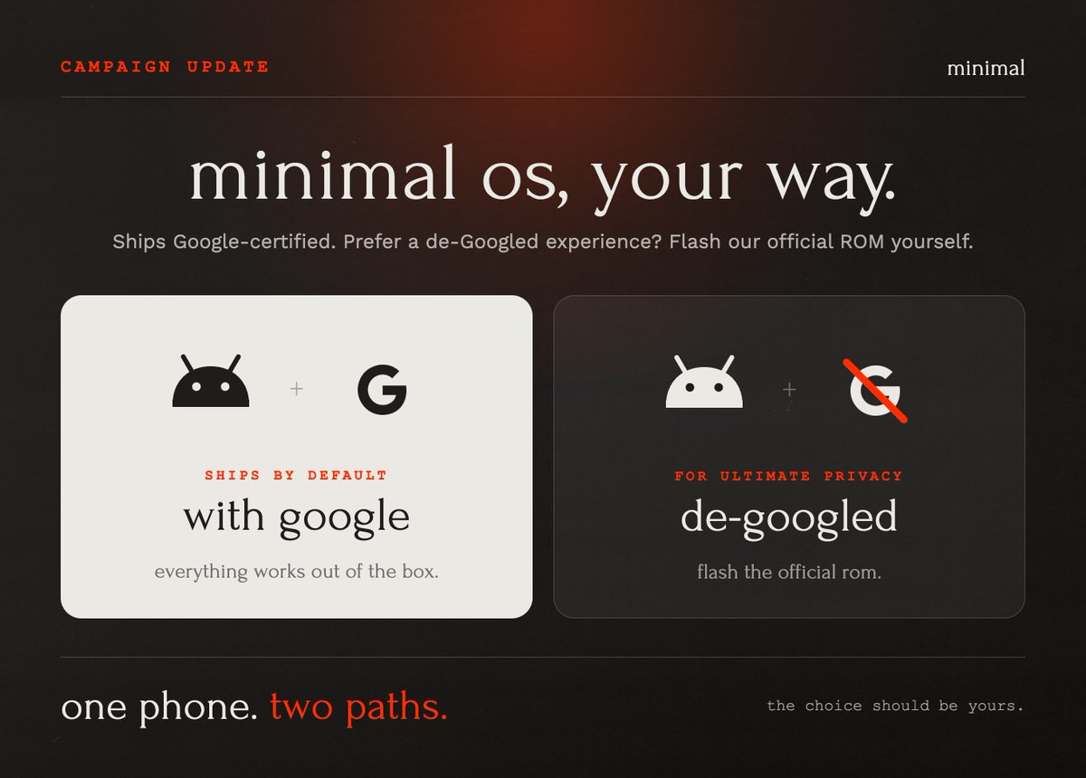 ussefian's tweet photo. Google is now optional https://t.co/w216P1aR4u