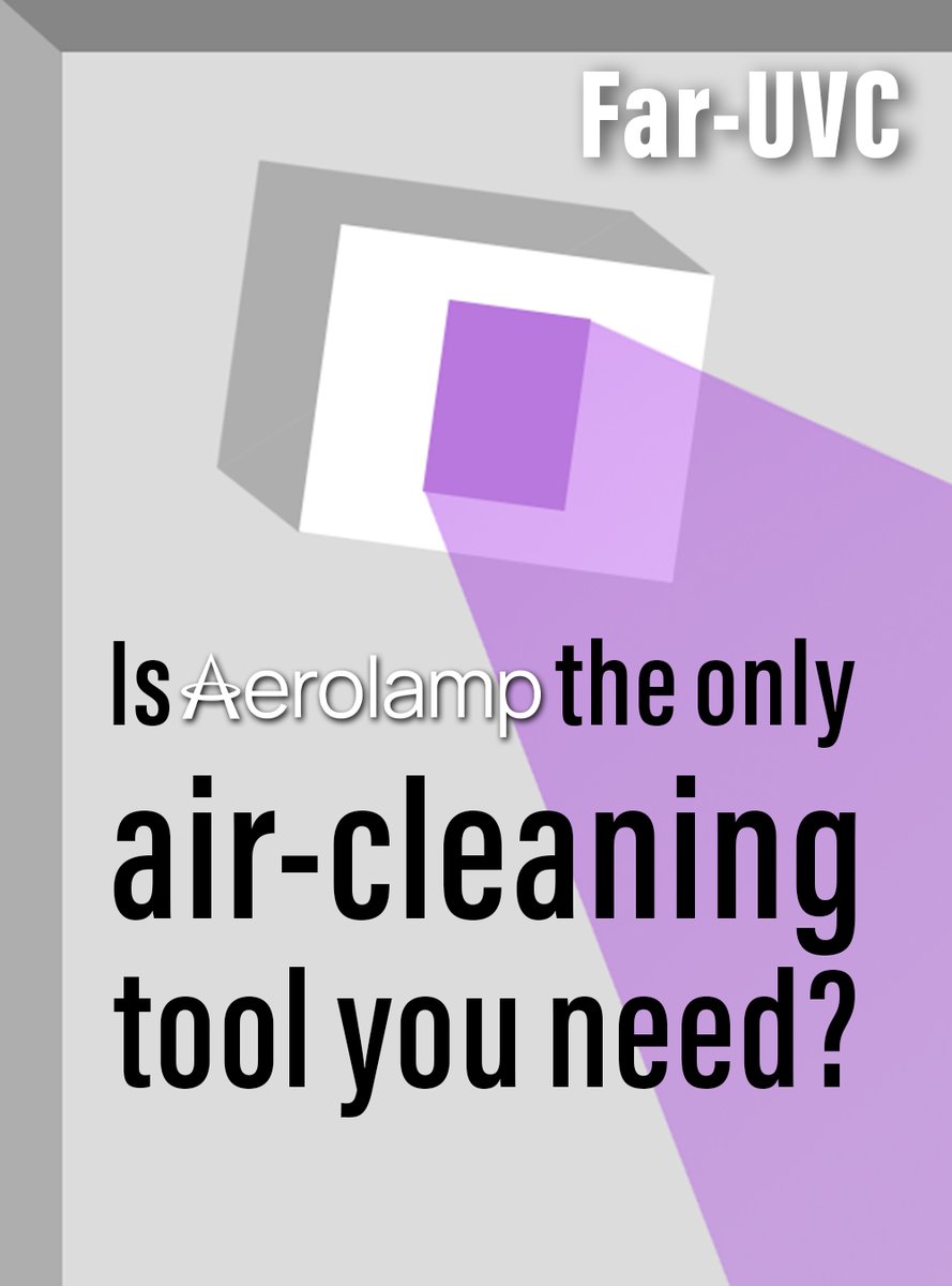 aerolamp's tweet photo. Far-UVC is an incredibly fast and powerful air-cleaning tool. You might think it's all you need since it can equal the pathogen-killing speed of six average purifiers. But it's important to remember a multi-layered approach is ideal. Not only do other tools provide filtration and ventilation, but they also enhance what the Aerolamp is doing in a space by helping to mix the room and eliminate "hot spots." #purifiers #faruvc #222nm #indoorairquality https://t.co/H3gLunXhmB