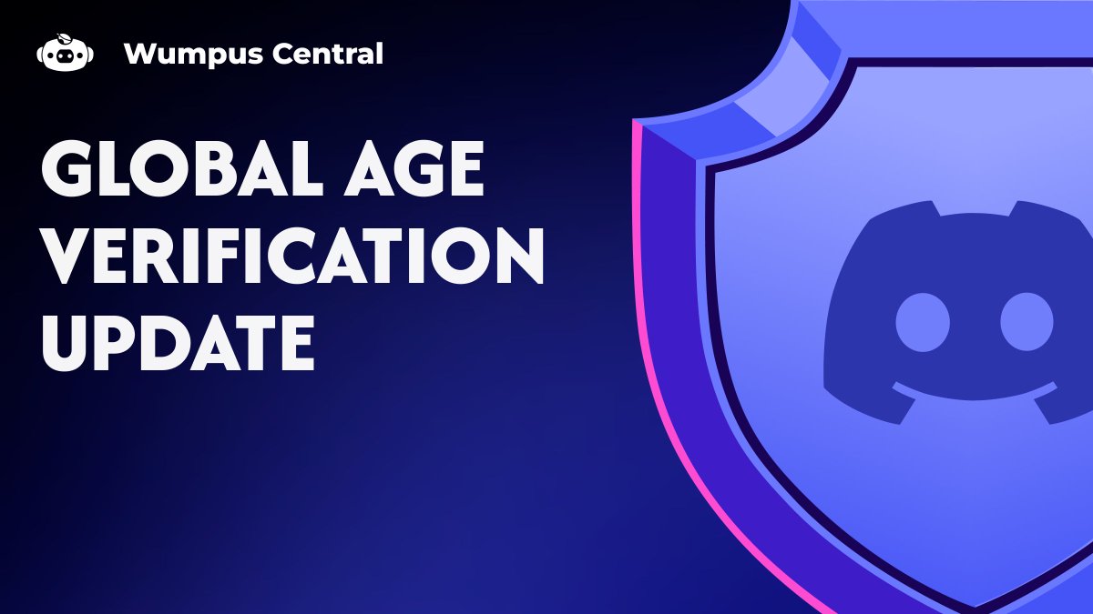WumpusCentral's tweet photo. Discord is going to reintroduce Global Age Verification, which restricts teen accounts.

Teens will face several limitations:
- Blocked access to NSFW channels and servers
- Sensitive media automatically blurred in chats and direct messages
- Mandatory message requests for incoming texts
- Restricted speaking access in Stage Channels

To lift these restrictions, unverified adults can confirm their age via one of the following options:

- Credit Card checks via k-ID x Stripe
- Official ID through k-ID
- Selfie
- Google Wallet