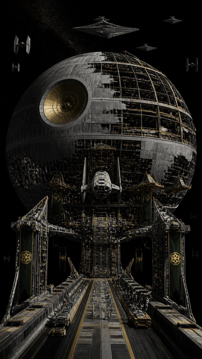 RyanMatheson501's tweet photo. The Death Star: proof that Imperial infrastructure creates jobs, boosts the hyperdrive economy, and gives every sector something to fear: I mean, look forward to. @StarWars @DisneyPlus #thetacticalnerd #EmpireThursday #GalacticEmpire https://t.co/dP9wUyrywb