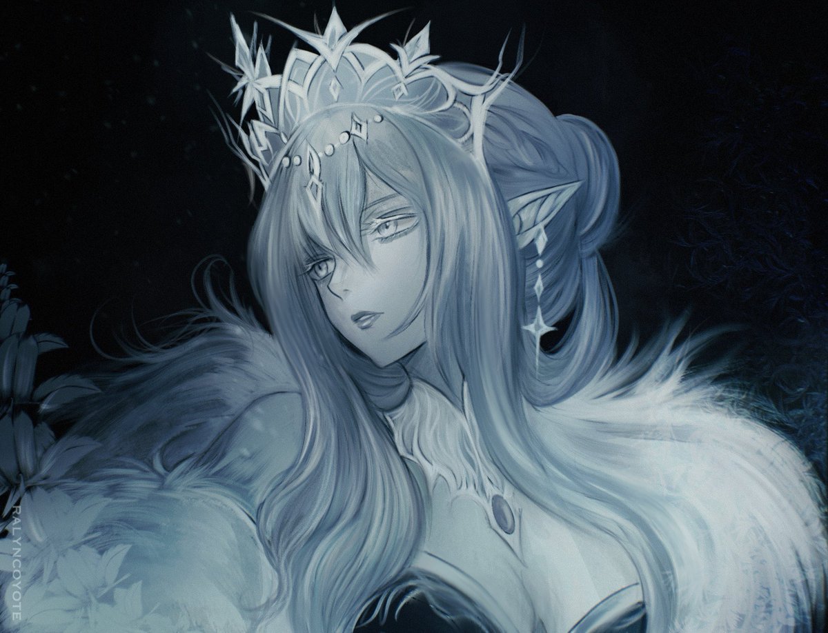 RalynCoyote's tweet photo. The Tsaritsa in my style 

#tsaritsa #genshinimpact #snezhnaya https://t.co/DA2FeI5DfG