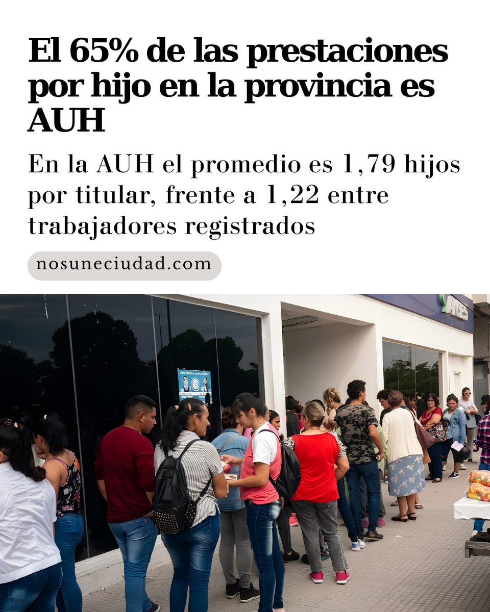 Ciudadnosune's tweet photo. Un reporte de Seguridad Social posicionó a Formosa al frente de la cobertura por AUH, con un sesenta y cinco por ciento de las asignaciones infantiles destinadas a sectores vulnerables.
https://t.co/ap73x7wkvi https://t.co/OadrOdoMkV