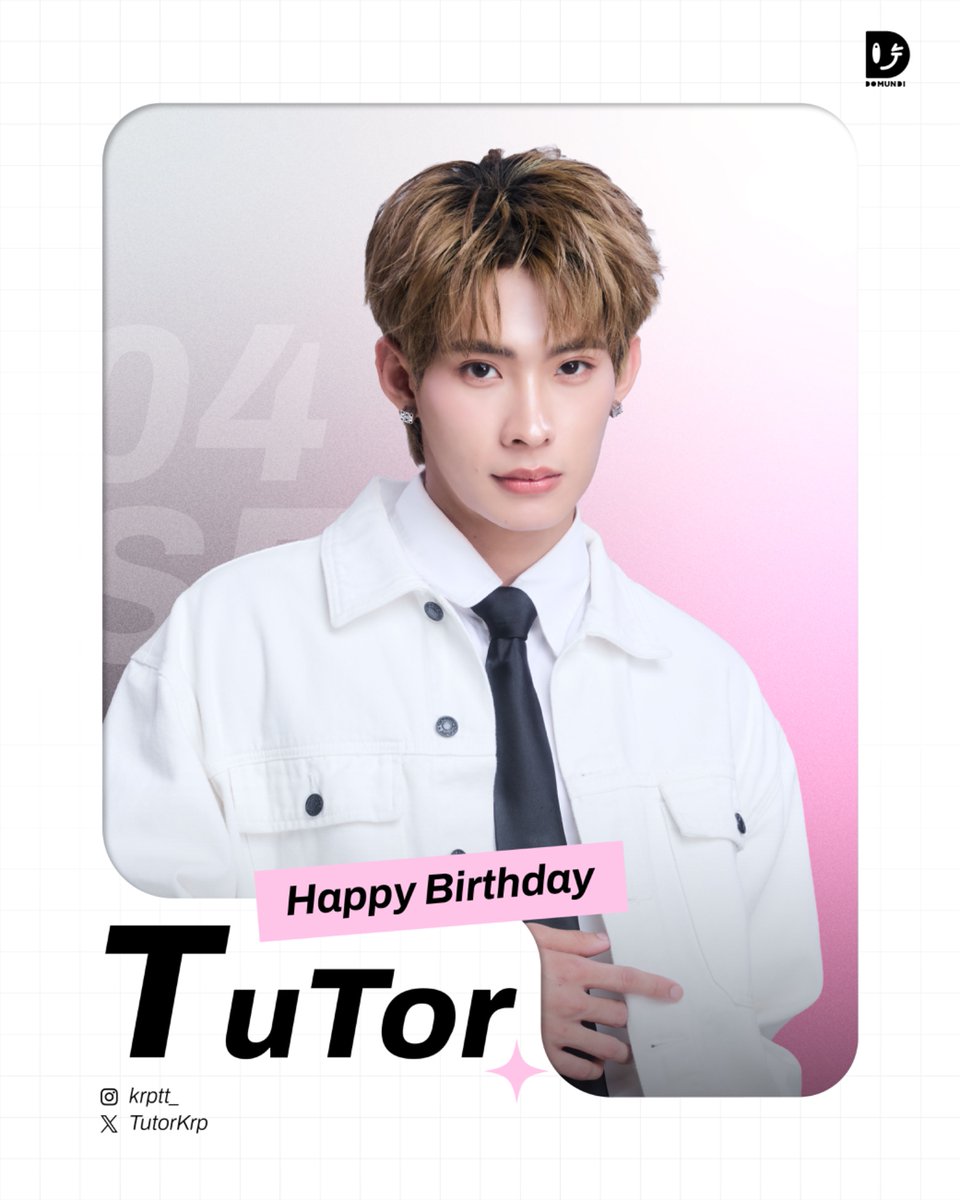 DomundiTV's tweet photo. 🥳 TUTOR’s DAY
Happy Birthday to @TutorKrp 🎂✨
#TutorKrp
#domunditv https://t.co/KuGJ0ufAzX