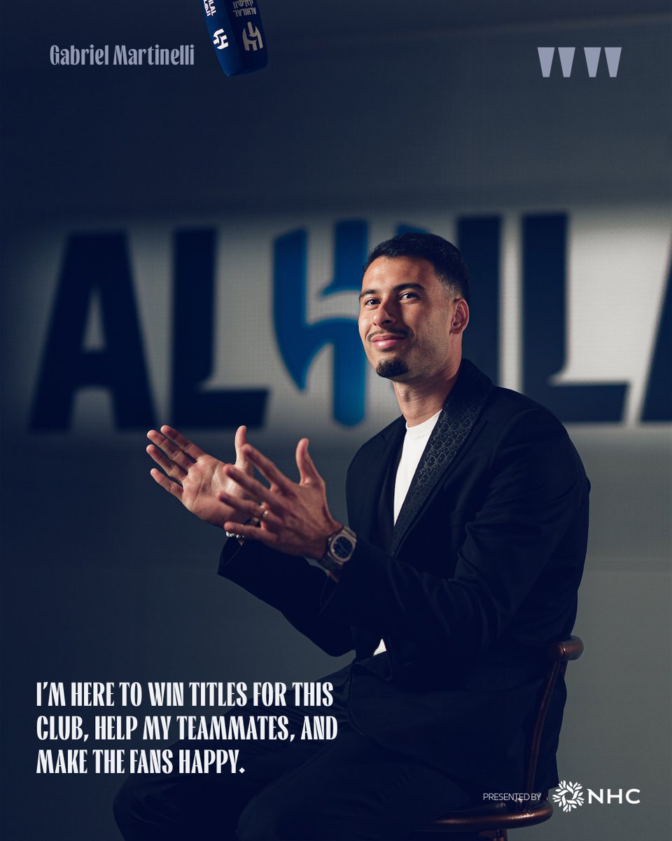 Alhilal_EN's tweet photo. Martinelli’s first words 💬💙 https://t.co/DTM1rOGJGB