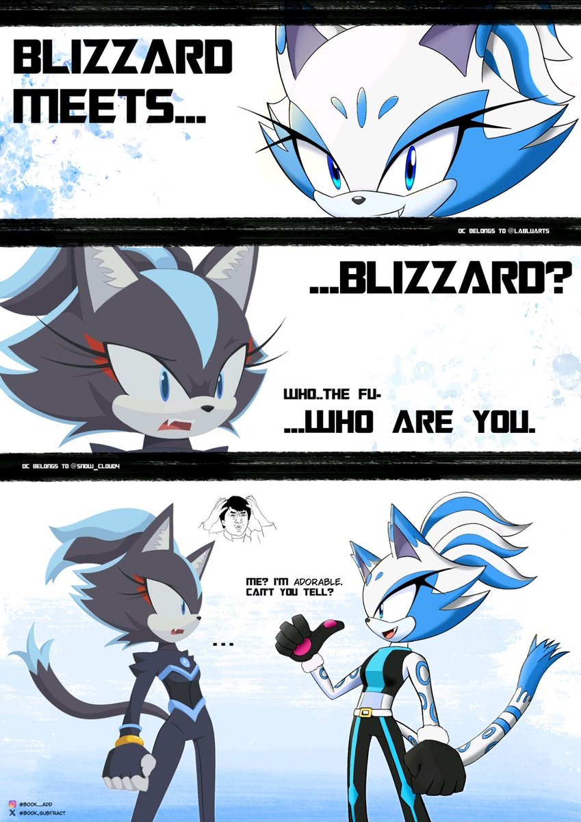 Book_Subtract's tweet photo. Blizzard meets Blizzard

Ocs belong to the wonderful @snow_cloud4 and LaBluArts on DA (GO FOLLOW THEM) 
#sonicthehedgehog #sonicoc https://t.co/NX8rOM81y4