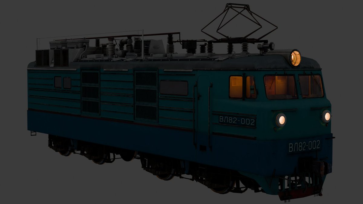 vylnik80_studio's tweet photo. Some unfinished renders of the 2TE121 and VL82-002, I don't know why, but I'll keep them.

#IndieGame #Train #UAGameDev #3Dmodeling #UAGames #blender3d https://t.co/ZB3uOQAZ8K