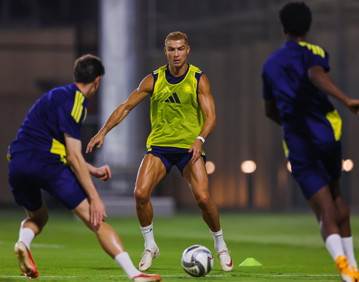 AlNassrFC's tweet photo. استعدادٌ لمبـاراة #النصر_الاتحاد ⏳ https://t.co/JH53xSLXTE