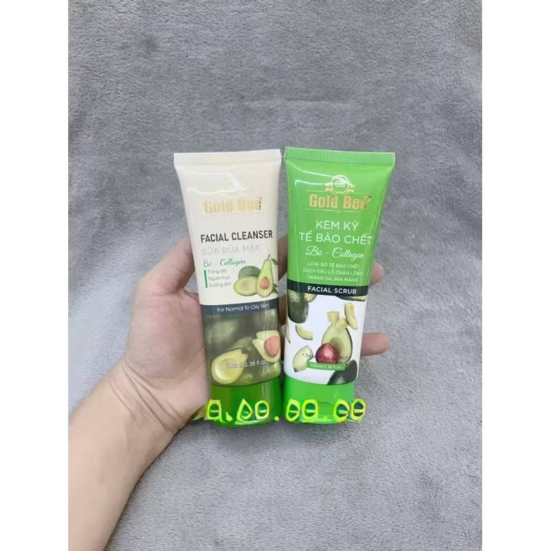 MarceIgnCoJe's tweet photo. Sữa rửa mặt và kem tẩy tế bào chết Gold Bee chiết xuất bơ giúp làm sạch dịu nhẹ, loại bỏ tế bào chết, mang lại làn da mềm mịn, tươi trẻ mỗi ngày. #ChămSócDa https://t.co/Uwi7QvuQqp
