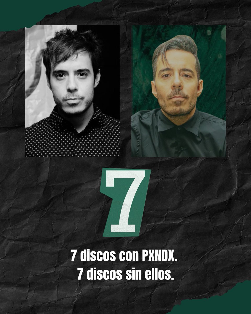 dpxndxyop's tweet photo. Finalmente llegó ese momento: José Madero completó 7 discos como solista, misma cantidad que los que lanzó en su época con PXNDX.

Y ustedes, ¿cuál de las dos discografías prefieren? https://t.co/rTigjntFjj