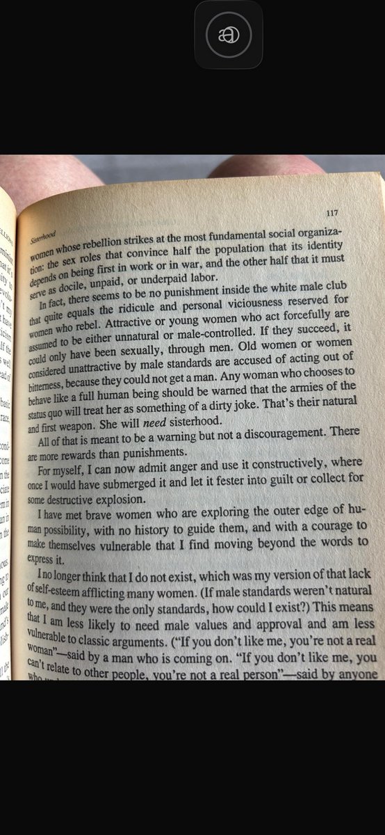 HarrietHarman's tweet photo. Gloria Steinem was our beacon. For decades she said and wrote what we thought. About things we often hardly dared say. When we saw her challenge patriarchy with grace, reason, wit and courage it validated our struggles and gave us confidence to persist. She was the “influencer” of the women’s movement. Impossible select extract but ….