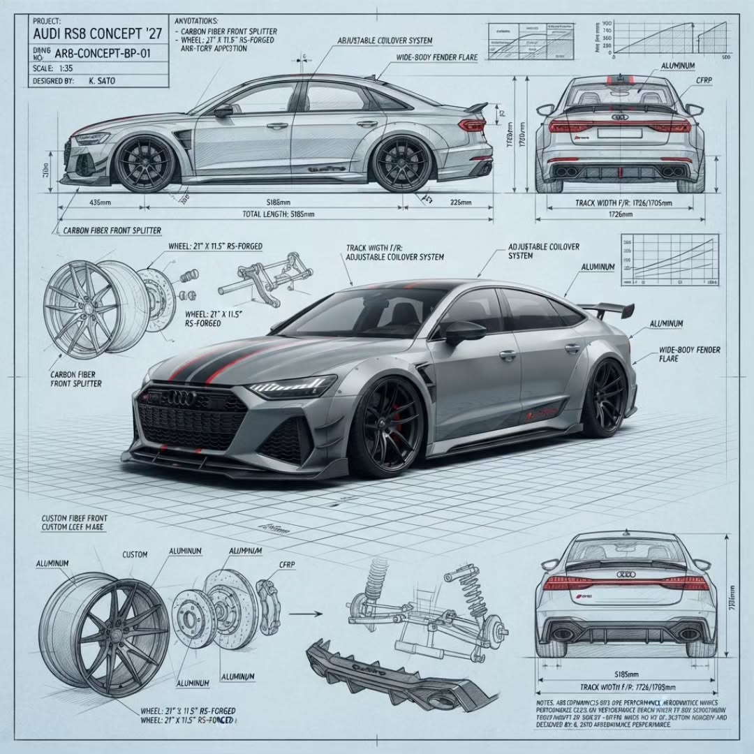JeannieManlr's tweet photo. CONCEPT CAR 
Audi RS8 Concept 

An iconic German car reimagined as a powerful futuristic SUV concept. https://t.co/g14kSyP1Gr