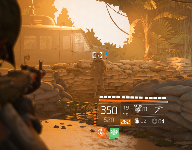 darkconsole's tweet photo. the machine gun crosshairs have been off center for years.  #division2 https://t.co/QGtEX5xyhv