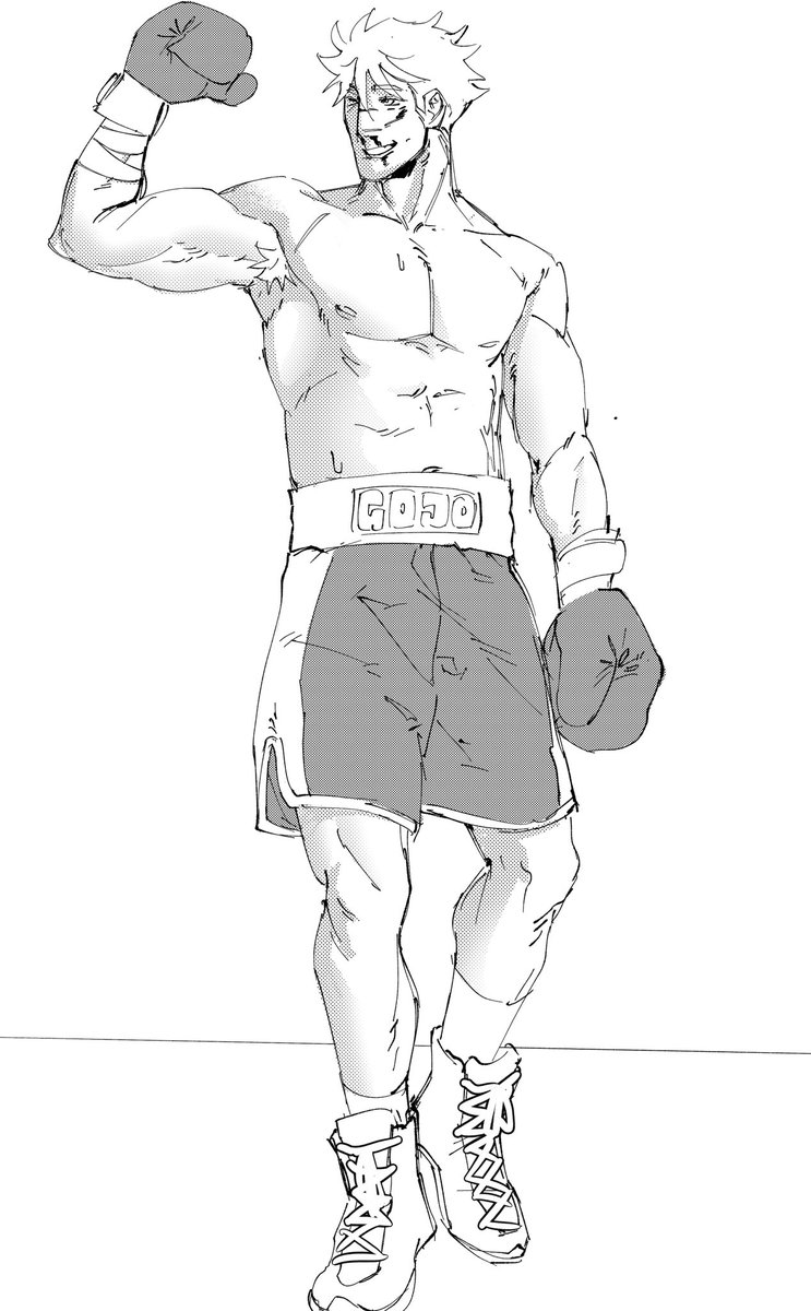soaksink's tweet photo. more boxer au🧐 #gojo #jjk https://t.co/KMXAJ7QC40