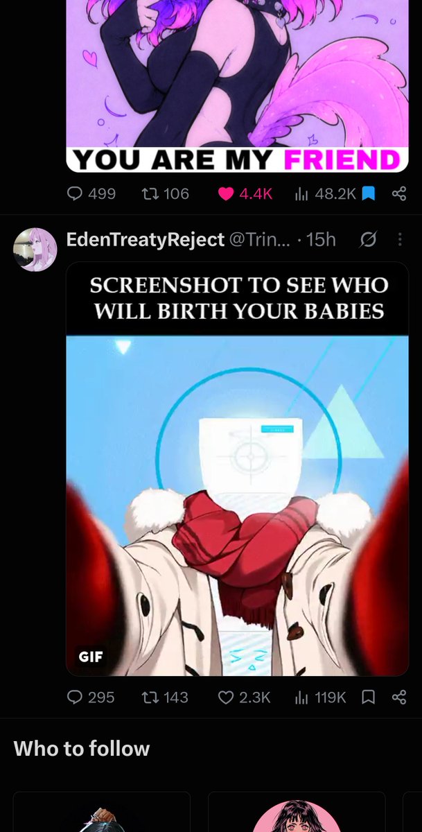 crylaughguy's tweet photo. @TrinityCustode uhm... okay.
Nice waifu, indeed :D https://t.co/XKjVRqrZuE