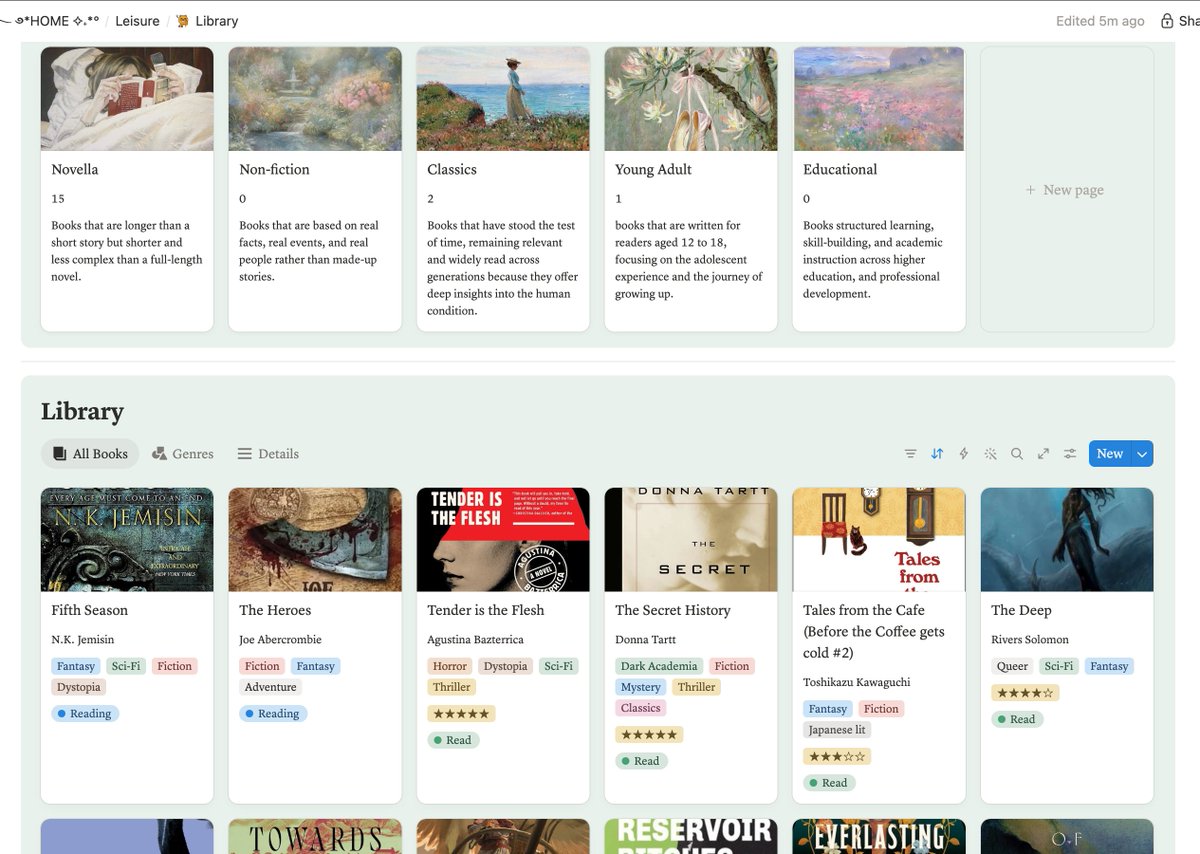 valmarieve's tweet photo. Slowly building my notion library! https://t.co/PtiLuuaBVP