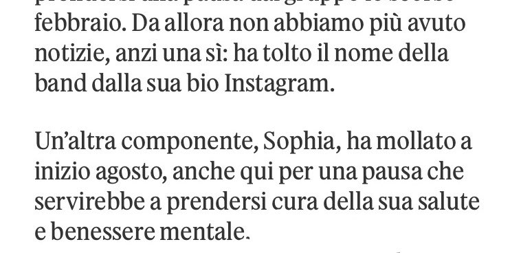 Ottybarbotti's tweet photo. Since then, we haven't heard a thing—or rather, we did hear one thing: she removed the band's name from her Instagram bio. Another member, Sophia, stepped away in early August—again, for a break intended to allow her to focus on her health and mental well-being. https://t.co/dPYNbkGBdR