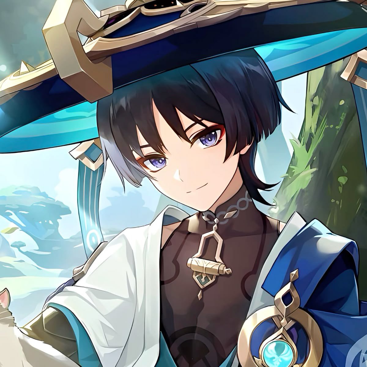 applinchuu's tweet photo. If you see this, post 4 of your fav genshin male characters!! 🍃🍃💐🫧💛 https://t.co/PTX3jxCUhU