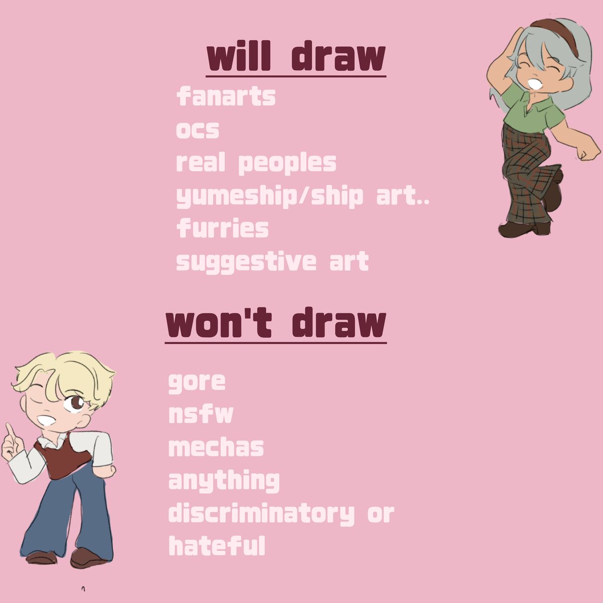 jujudepaume's tweet photo. coucou petit rappels mes commissions sont tjrs ouvertes si https://t.co/mU7tQP1taV sont https://t.co/t8zFALOm5h ( + besoin de me faire des sous lol) venez en pv si vous voulez ^-^ https://t.co/LggIqeV9Mj