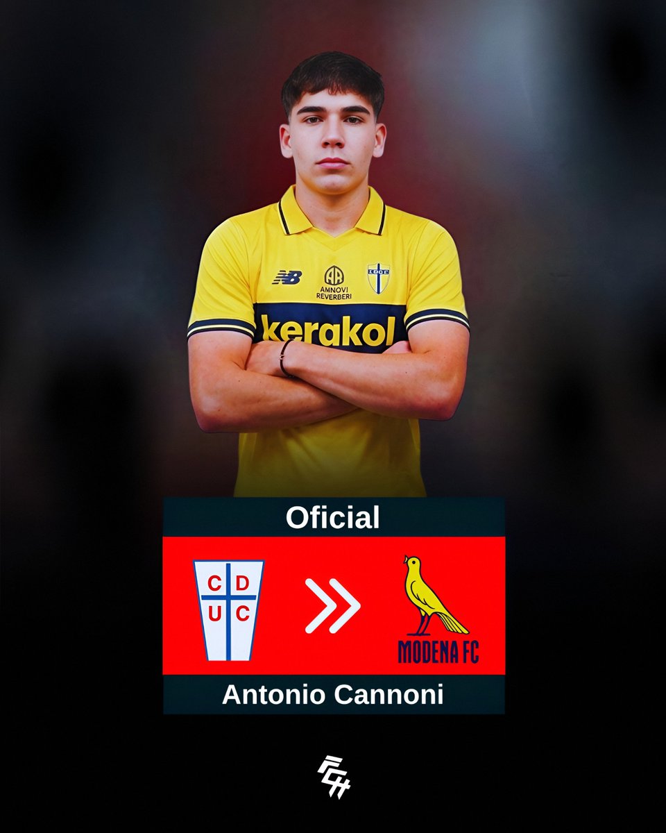 chilenosyoung's tweet photo. 📌 ¡ANTONIO CANNONI DEJÓ CATÓLICA Y ES NUEVO JUGADOR DEL MODENA DE LA SERIE B! 🔥🗞️✈️💰🇮🇹

El defensa central Antonio Cannoni (2009 | 16) se fue libre de la Universidad Católica y firmó su PRIMER contrato profesional con el Modena  FC de la serie B del fútbol Italiano. ✅ https://t.co/GvTxZvOOUA