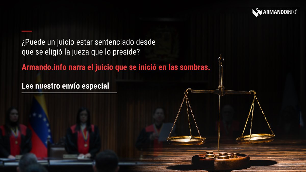 ArmandoInfo's tweet photo. 🟠Una sala oscura, una jueza conocida por condenar sin pruebas y declaraciones que estremecieron a los presentes

Lee nuestro boletín especial: 

Entre sombras se abre el juicio del caso 'Brazalete Blanco'
📍https://t.co/3opKVv9ZLn https://t.co/4yqRkCMIYA