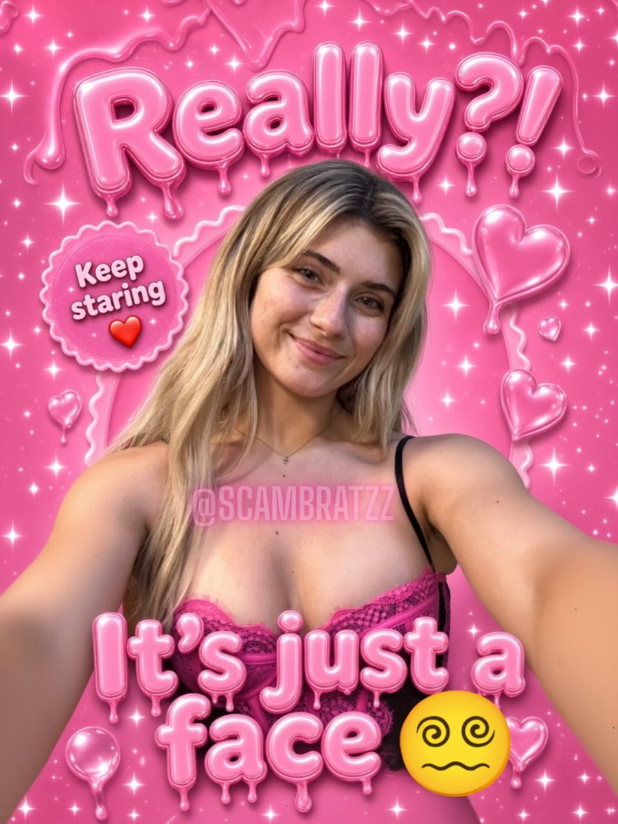 scambratzz's tweet photo. Caught you staring again 👀🩷 https://t.co/R1u12u7IBg