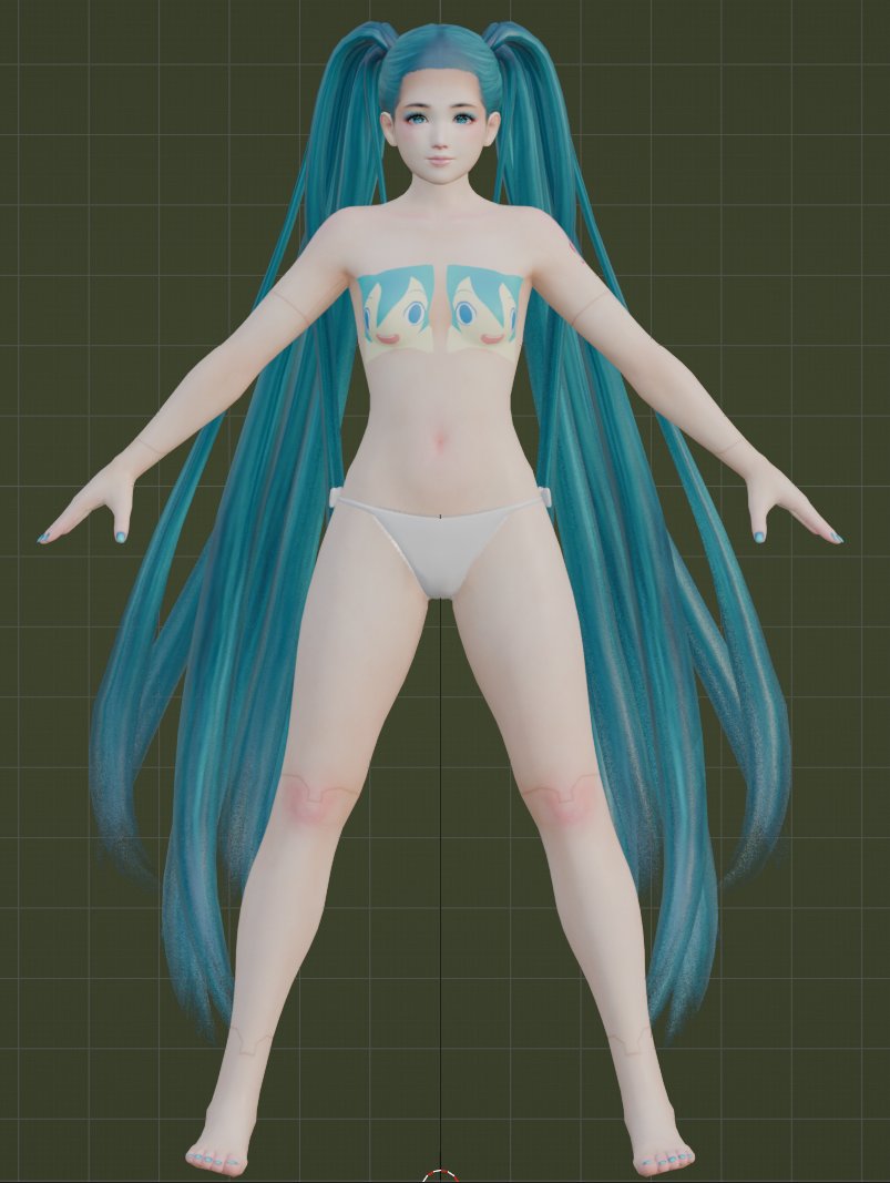 MissGirlInRed's tweet photo. Working on a custom DOA5 style Miku model to keep my mind busy lol

#HatsuneMiku #DOA5 #3DCG #Blender https://t.co/MZGHt4QHB3
