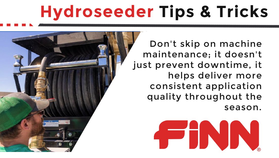 FinnCorporation's tweet photo. A few minutes today ⏰ can save hours tomorrow:
https://t.co/h8zqDbd1iG
#Hydroseeding #ContractorTips #FinnCorp https://t.co/ttYIaibdeK