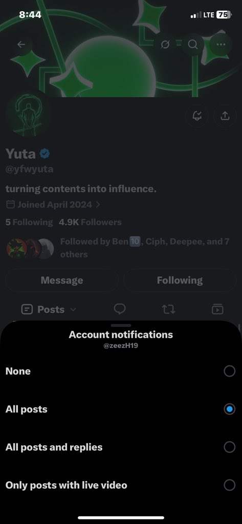 zeezH19's tweet photo. @De_Ciphera @yfwyuta 7k @De_Ciphera 
Not only did I follow
You quoted to apply for a job too earlier

Im therr too

Manifesting 

🆔: 21154913 https://t.co/VXe4x6lNTJ