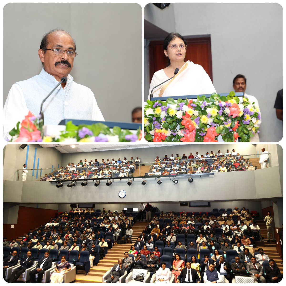 TelanganaDGP's tweet photo. Attended the Annual State-Level Stakeholders Consultation Meet on “Juvenile Justice (Care and Protection of Children) Act, 2015 – A Decade of Implementation and the Way Forward, 2026” organised by the Juvenile Justice Committee of the Telangana High Court and the Judicial Academy. The consultation brought together all departments associated with child welfare and protection.

Hon’ble Chief Justice -  Telangana Highcourt, Justice Sri Aparesh Kumar Singh, called for stronger coordination among all stakeholders, empathy towards every child in need of care and protection, prevention of trafficking, reformative shelter homes. 

I spoke on strengthening child-friendly policing through Special Juvenile Police Units and Child Welfare Police Officers, the new social and technological challenges affecting children’s safety, how the rising involvement of juveniles in crime reflects deeper societal shifts etc., Also informed the attendees about the Operation Muskaan and Bharosa Centre services, Telangana Police’s draft action plan, the need to work as a unified system and concluded that today’s discussions should be turned into a concrete roadmap and present at the national consultation in New Delhi next month.

Hon’ble Justice Moushumi Bhattacharya, Chairperson, Juvenile Justice Committee, spoke on the importance of holistic and timely support, child-friendly procedures. Mr. Sonykutty George, Child Protection Specialist, UNICEF, stressed the need for a data-driven system to assess vulnerabilities, and improve convergence among agencies.

The four sessions and over all consultation served as  a platform to reflect on the challenges and  emphasised stronger coordination, rehabilitation, reintegration, and moving from measures on paper to practices that truly uphold rights, safety, welfare,  child-centric justice system.

#JuvenileJusticeAct #ChildProtection #TelanganaPolice